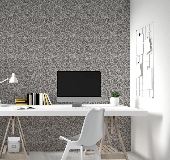 Arthouse Velvet Crush Foil Wallpaper Gunmetal Maz Decor