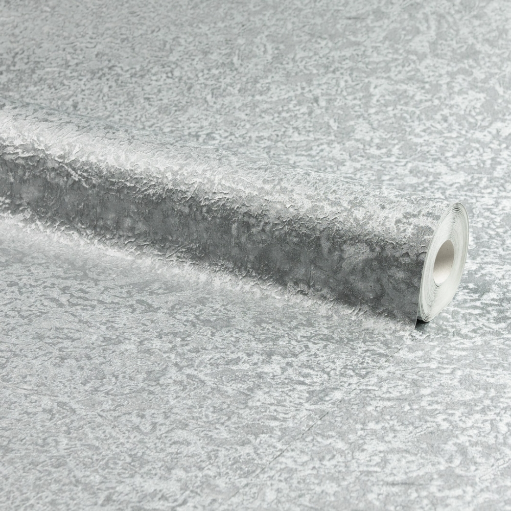 Muriva Kylie Crushed Velvet Wallpaper Silver Maz Decor