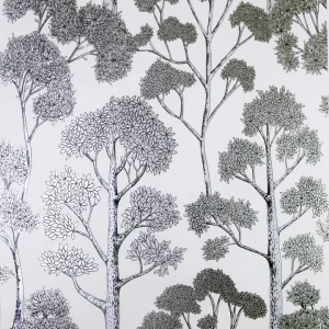 Arthouse Delamere Wallpaper - White/Silver