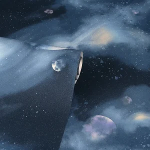 Arthouse Out Of This World Wallpaper - Navy
