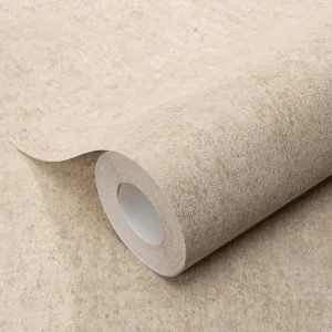 Erismann linen Plain Texture Wallpaper - stone