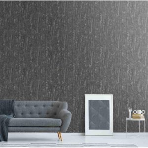 Erismann Collage Collection Wallpaper - Black/silver