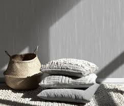 Erismann Evolution Plain Stripes  Wallpaper - Grey Metallic