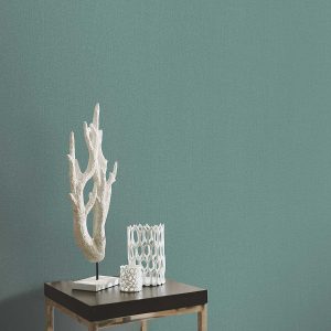 Erismann linen Plain Texture Wallpaper - Green